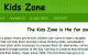 Kids Zone day care site