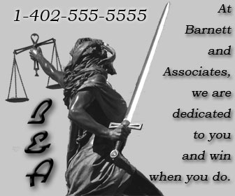 Ad for Barnett & Associates Law Offices