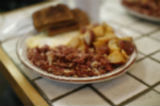 Plate of corned beef hash